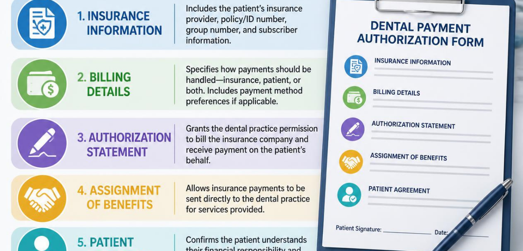 What a Strong Dental Payment Authorization Form Includes